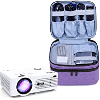 Luxja- Bolsa para XuanPad Mini Proyector para QKK Proyectores y Accesorio- Púrpura